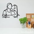 thumbnail image 5 of Handmadetneonsign Custom Daughter Kissing Mom Metal Wall Art LED Light, Daughter Mother Metal Sign, 5 of 5
