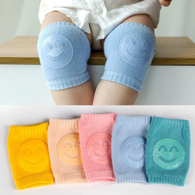 Rodilleras para bebé para gatear, paquete de 5 protectores de rodilla unisex antideslizantes para bebé, rodilleras para niños pequeños, idea de regalo para bebé