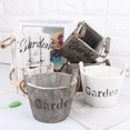 thumbnail image 1 of Retro Zakka Wooden Flower Succulent Plant Pot Planter Desktop Table Ornament, 1 of 10