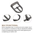 thumbnail image 3 of Uxcell 6Pack 0.63" Single Prong Belt Buckle Oval Center Bar Buckles for Leather Craft, Dark Grey, 3 of 7