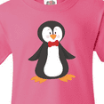 thumbnail image 4 of Inktastic Cute Penguin, Penguin With Red Bow Tie Youth T-Shirt, 4 of 5
