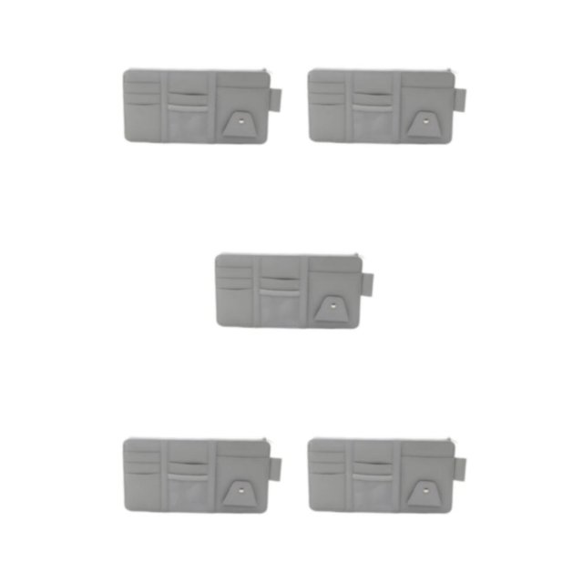 Transemion Durable Car Storage Solution - Easy Assembly And Organized Space Car Accessories Interiors Grey (zips upgrade) 5Set