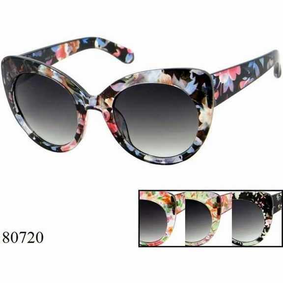 Sunglasses America 80720 Flower Sunglass for Women - Oversize