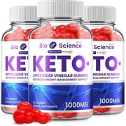 3 Pack Bio Science Keto ACV Gummies BioScience Advanced Formula Apple Cider Vinegar Keto Gummies 180 Gummies
