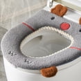 thumbnail image 3 of Qholemyo Toilet Seat Household Embroidery Sitting Washer Toilet Seat Cover Cute Washer Toilet Seat Toilet Seat Soft Cushion, 3 of 5