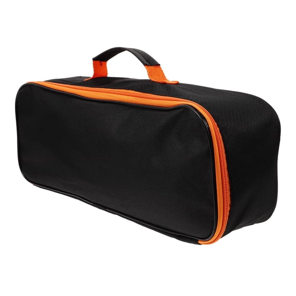 ADDHAT Black BBQ Tool Organizer Bag with Spacious Storage for Outdoor Grilling Accessories and Cooking Utensils