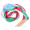 thumbnail image 3 of KAKOWELY 5Pcs Dance Ribbons Gymnastic Ribbon Wand Dancing Streamer Ribbons Gymnastic Training Ribbons,59.06X"X3.94"X0.59", 3 of 5