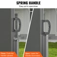 thumbnail image 6 of VEVOR Retractable Side Awning, 63''x 118'' Aluminum Outdoor Privacy Screen, 280g Polyester Water-proof Retractable Patio Screen, UV 30+ Room Divider Wind Screen for Patio, Backyard, Balcony, Gray, 6 of 10
