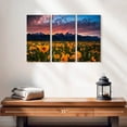 thumbnail image 2 of Elephant Stock Grand Teton Wildflowers Wall Art - Horizontal Multi Panel Canvas - Living Room Wall Decor - Nature Multi Panel - Orange And Blue Decor - 23" x 14", 2 of 4