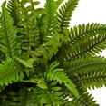 thumbnail image 2 of Nearly Natural Boston Artificial Fern in White Planter, 2 of 4