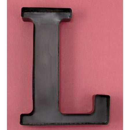 Wine Cork Monogram Letter - Monogram Letter L Wall Wine Cork Holder in Black Metal
