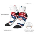 thumbnail image 6 of Sigee Gnome Independence Day for Crew Soft Moisture-wicking Socks ,Cushion Moisture Wicking Boot Socks for Men and Women, 6 of 7