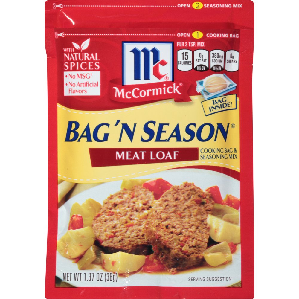 McCormick Bag 'n Season Meat Loaf Cooking & Seasoning Mix, 1.37 oz