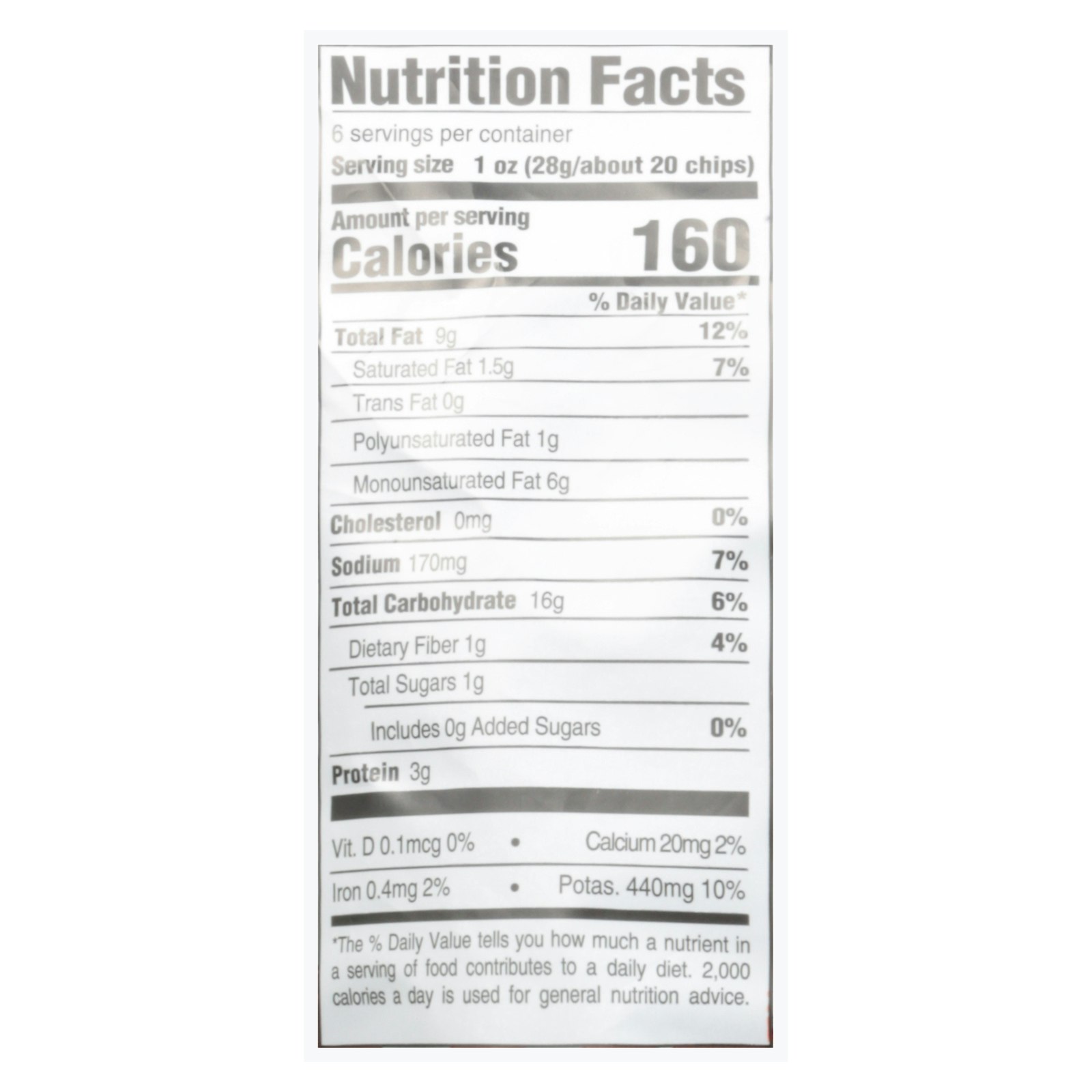 Boulder Canyon Thin Chips Avocado Oil Cheddar & Sour Cream 6 oz (Pack Of 12)
