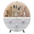 thumbnail image 1 of Makeup Storage Organizer Box，Cosmetics Storage Display Rack With Drawer，Waterproof, Dustproof, Elegant Display Cabinet，Suitable For Bathroom Countertop, Bedroom Dresser, 1 of 6