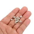 thumbnail image 4 of Perlas separadoras de 6 mm, 100 piezas de perlas separadoras de cristal redondas al por mayor para la fabricación de joyas, plateadas, 4 of 5