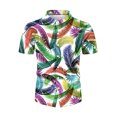 thumbnail image 4 of Camisa de playa hawaiana para hombre Camisa bohemia de verano Pompotops oipoqjl45131, 4 of 6