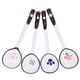 thumbnail image 4 of 4pcs Long Handle Ceramic Spoons Reusable Lightweight Cutlery for Soup, Porridge & Noodles with Cherry Blossom and Four Leaf Design, 4 of 5