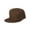 Brown, variant on Plain Fitted Flat Bill Hat, Solid and Neon Colors , Khaki 7 5/8
