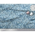 thumbnail image 2 of Soimoi Polyester Crepe Fabric Leaves & Floral Batik Print Sewing Fabric Yard 42 Inch Wide, 2 of 3