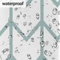 thumbnail image 6 of Chevron Stripe Shower Curtain for Bathroom Shower Curtain Set with 12 Hooks Waterproof Fabric Bath Curtain for Bathtub Restroom Decor, 72 X 72 in, 6 of 6