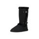 thumbnail image 1 of Women's Snow Boots Fleece Lined Solid Color Mid-Calf Flat Snow Boots For Winter Mid Calf Winter Snow Boots With Buckle, 1 of 5