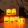 thumbnail image 4 of Flameless LED Tea Light Candles, 6 Pack Battery Operated Orange Flickering Tealights for Home, Parties, Weddings, Halloween, Safe and Long-Lasting Decor Lighting, 4 of 4