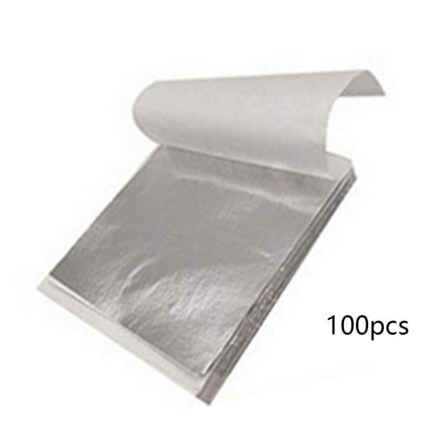 Naiovety Papel de hoja de aluminio de 100 Uds., papeles dorados impermeables, láminas doradas, artesanía exquisita, decoración de pasteles y comida, Type3 NO3 Naiovety HA024798-02