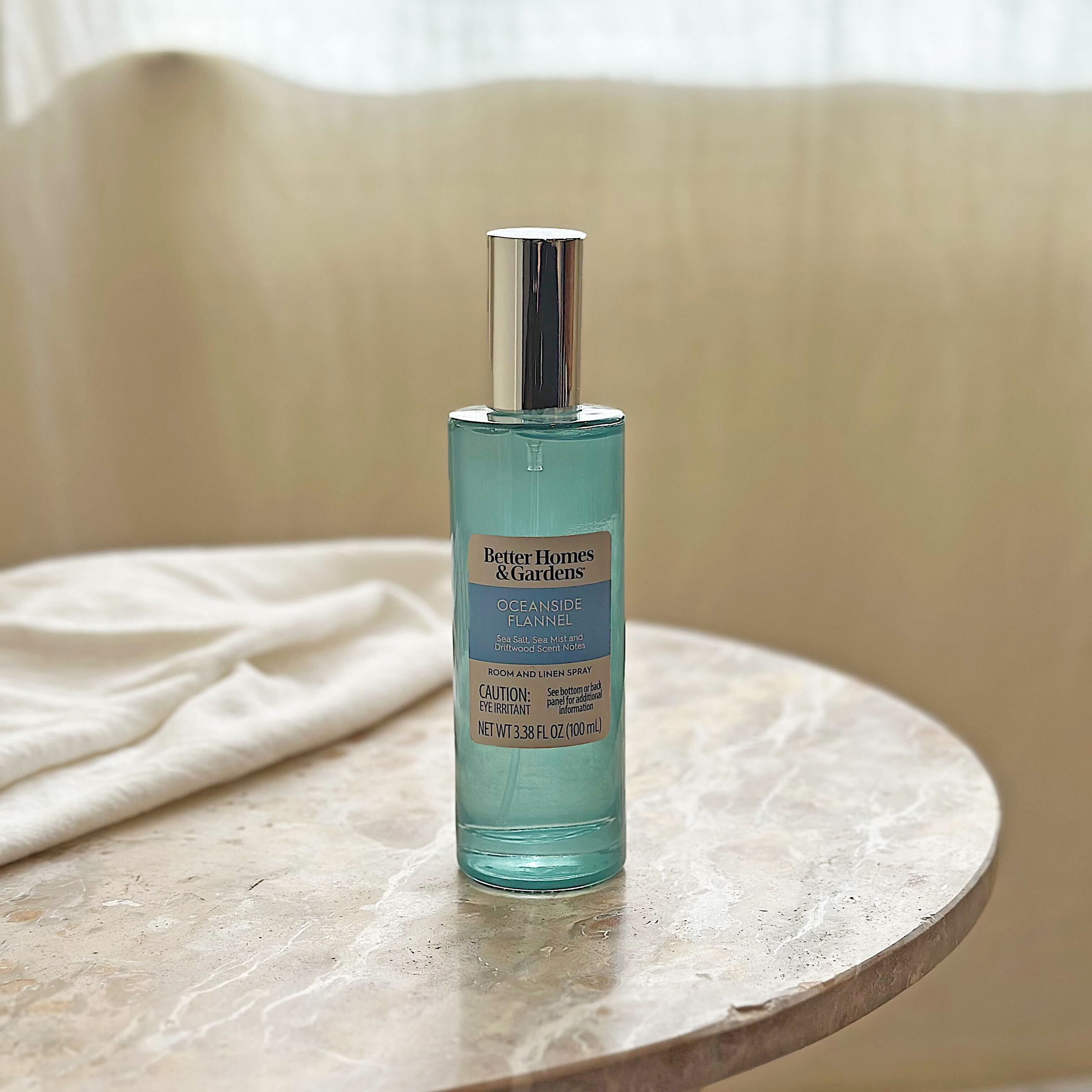 (2 pack) Better Homes and Gardens Oceanside Flannel Scented Room and Linen Spray 3.38 Fl Oz (100mL).