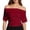 Red*, variant on RUTAYY Women's T-Shirt Solid Color Summer Asymmetrical Waistband Short Sleeve Tee Shirts Warm Weather Breathable Trendy Vacation Tees