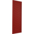 thumbnail image 2 of Ekena Millwork 18"W x 79"H True Fit PVC Single Panel Chevron Modern Style Fixed Mount Shutters, Fire Red (Per Pair - Hardware Not Included), 2 of 8