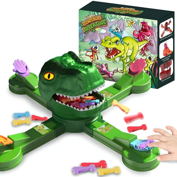 BESTSKY Dinosaur Eating Bones Board Game,Family Gathering Board Games for 3  Years Olds