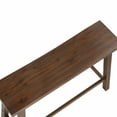 thumbnail image 6 of Boraam Sonoma Backless Wood Dining Bench - Chestnut Wire-Brush Finish, 6 of 9
