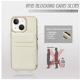 thumbnail image 6 of KOMI for iPhone 15 Crossbody Wallet Case, Card Holder Phone Purse for Women, RFID Blocking Zipper Leather Cover Gift with Wrist Strap for iPhone 15/ iPhone 15 Pro/ iPhone 15 Plus/iPhone 15 Pro Max, 6 of 9