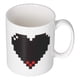 thumbnail image 1 of Taza de cerámica, taza de cerámica con patrón de corazón, taza de agua, taza de café, rendimiento finamente sintonizado, 1 of 8