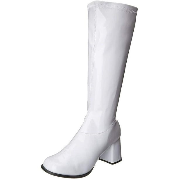 Bottes de Costume de Femme Blanc Gogo Taille 10