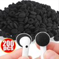 thumbnail image 2 of 200PCS Replacement Ear Tips Headsets Earbuds Soft Sponge Foam White, 2 of 5