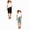 10i BKMG, variant on 2Pcs Summer Shorts for Girls Girls Bermuda Shorts Elastic Waist Knee Length Rolled Hem Long Shorts Summer Casual Solid Straight Leg Short Pants