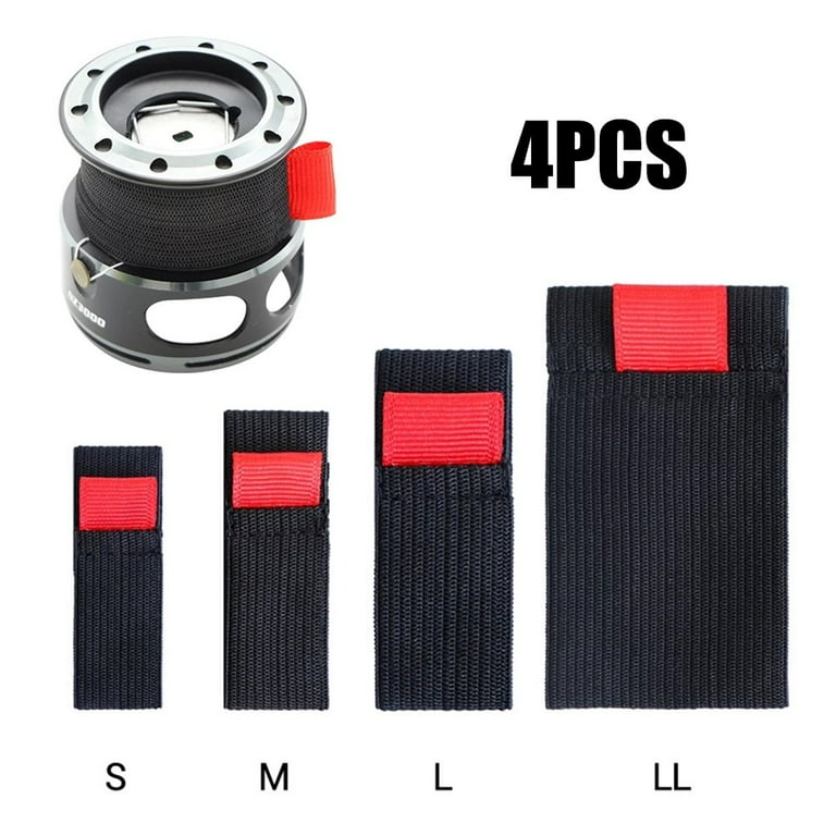 4Pcs/Pack Elastic Fishing Spool Belt Reel Protection Belt Band Wheel  Accessories 