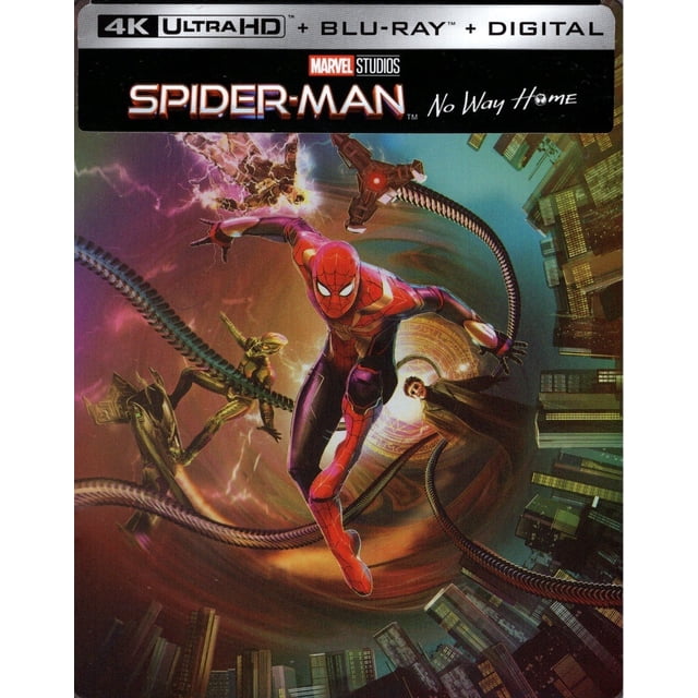 Spider-man Sin Camino A Casa Steelbook Pelicula 4k + Blu-ray Sony 4K Blu-ray