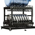 thumbnail image 2 of SugarBloom Kitchen Dish Rack with Drain Tray, Countertop & Storage Organizer for Plates, Bowls, Chopsticks & Cups, Stainless Steel Drying Rack for Sink or Counter,A, 2 of 3