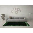 thumbnail image 3 of Ahgly Company Indoor Rectangle Abstract Emerald Green Modern Area Rugs, 2' x 3', 3 of 4