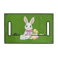 thumbnail image 2 of Whosucclay Rabbit Tulip Egg Golf Cart Seats Cushion Cover, Breathable Elastic 4 Front Pockets Golf Cart Seat Cover for Yamaha EZGO Club Car, 52.36" x 32.28", 2 of 7