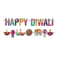 thumbnail image 1 of KLKCMS Bannière Happy Diwali Décor en Papier Coloré pour Festival Cheminée, 1 of 9