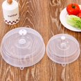 thumbnail image 3 of 2 Pieces Plate Cover Anti-Splatter Lid for Microwave with Steam Vent Bowl Food Protection Dome Plastic, 3 of 10