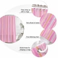 thumbnail image 6 of Pink Orange Blue Stripe Waterproof Fabric Shower Curtain,Modern Abstract Art Striped Farmhouse Waterproof Fabric Shower Curtain for Bathroom Bathtubs Shower Curtains with 12 Hooks Extra Long 72x96, 6 of 8