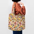 thumbnail image 4 of Xecao's Excavator (2) Canvas Tote Bag is a versatile choice for women, serving as a stylish beach bag, shopping bag,and reusable grocery bag., 4 of 5