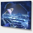 thumbnail image 2 of Electric Blue Alien World - Landscape Canvas Art Print, 2 of 4
