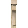 thumbnail image 2 of Ekena Millwork 6"W x 22"D x 30"H Westlake Block Rough Sawn Bracket w/ Offset Brace, Douglas Fir, 2 of 25