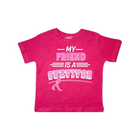 

Inktastic My Friend is a Survivor Breast Cancer Awareness Gift Toddler Boy or Toddler Girl T-Shirt